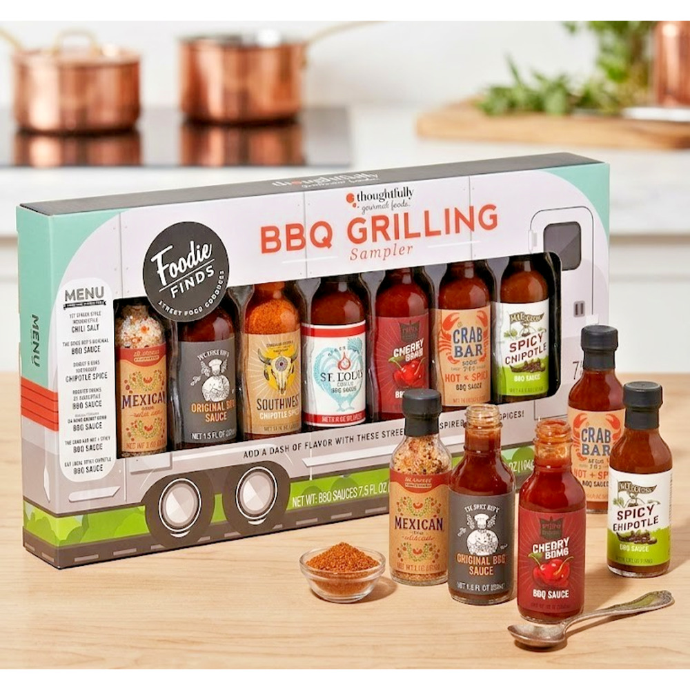 Thoughtfully Gourmet BBQ Grilling Sampler - 7 Pack Street Food Inspired